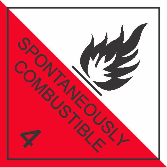DANGEROUS GOODS SPONTANEOUSLY