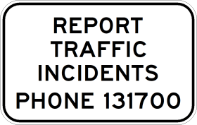 G9-345n - Report Traffic Incidents Phone 131700