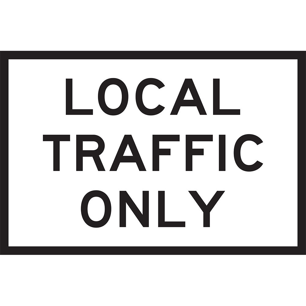 G9-40-2 - Local Traffic Only (Roadworks)