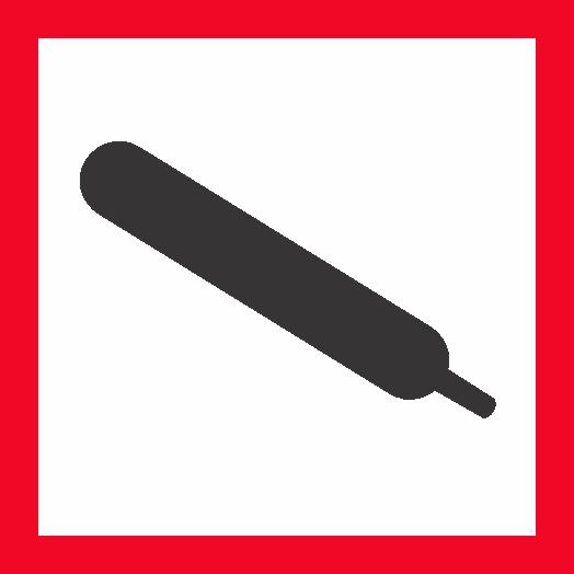 DANGEROUS GOODS GHS DECAL GASES UNDER PRESSURE