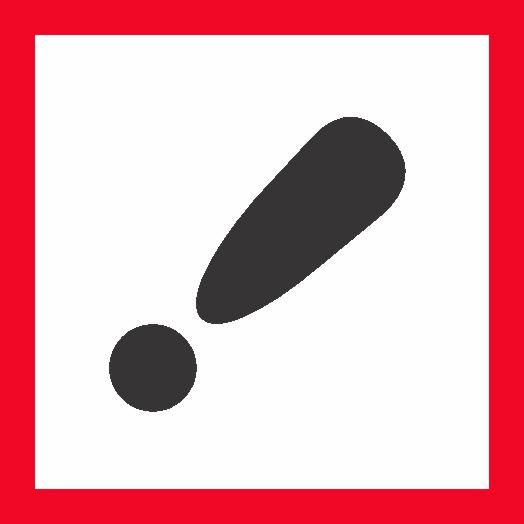 The DANGEROUS GOODS GHS DECAL HARMFUL IRRITANT OZONE features a black teardrop-shaped exclamation mark on a white background, outlined by a thick red border.