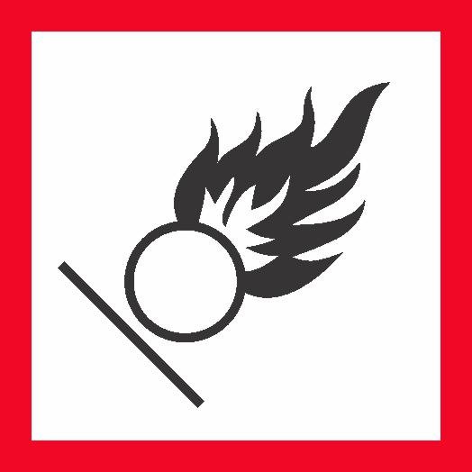 DANGEROUS GOODS GHS DECAL LABEL OXIDISING