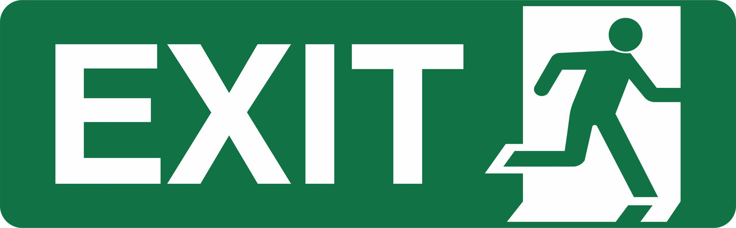 EXIT SIGN - EXIT RUNNING MAN