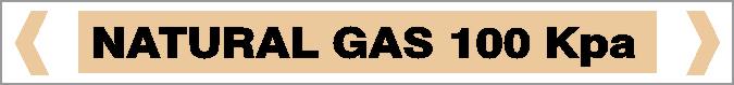 Pipe Marker - GAS - NATURAL GAS 100 KPA
