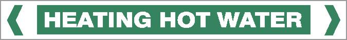 Pipe Marker - WATER - HEATING HOT WATER