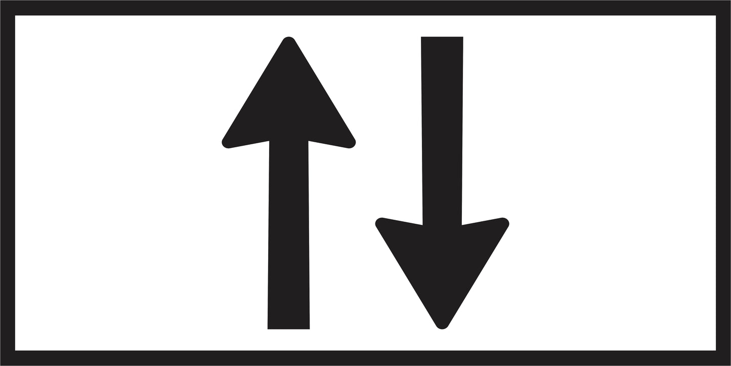 RM2-11n(C) - Two Way (Symbolic) (Mms Insert - To Be used on Multi Message Sign panels Only)
