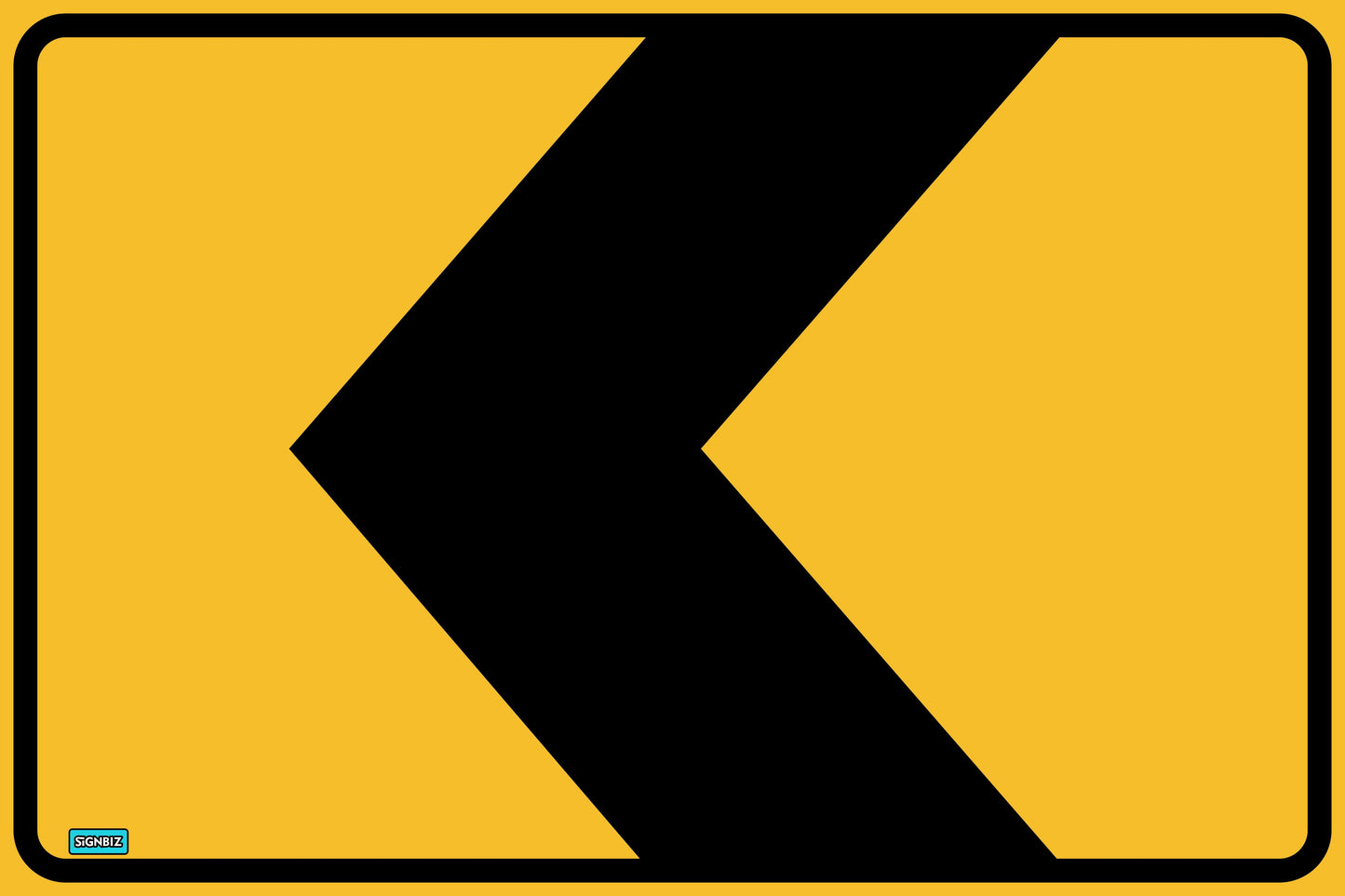 SWING STAND SIGN ONLY - CHEVRON LEFT