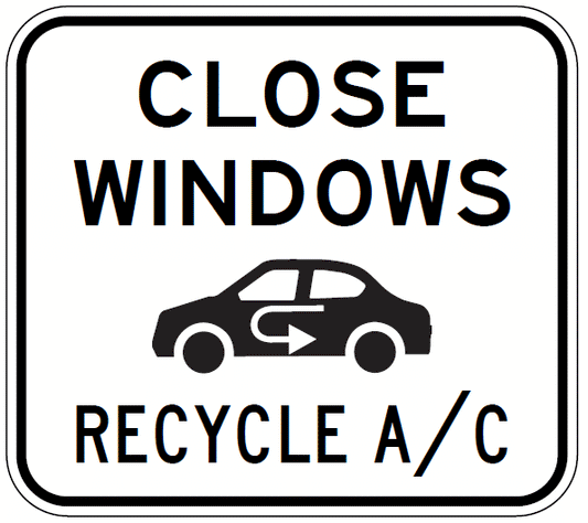 G9-407n - Close Windows (Car Image) Recycle A/C (Air Conditioner)