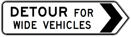 G9-5-4(R) Detour For Wide Vehicles (Right)