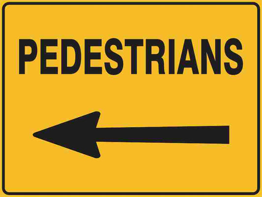 SWING STAND SIGN ONLY - PEDESTRIAN LEFT