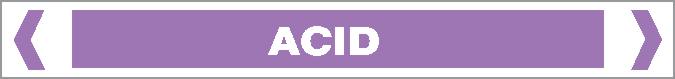 Pipe Marker - ACID / ALKALI - ACID