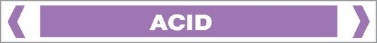 Pipe Marker - ACID / ALKALI - ACID
