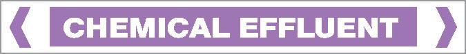 Pipe Marker - ACID / ALKALI - CHEM EFFLUENT