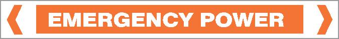 Pipe Marker - ELECTRICAL - EMERGENCY POWER