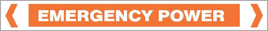 Pipe Marker - ELECTRICAL - EMERGENCY POWER