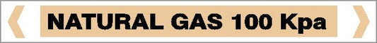 Pipe Marker - GAS - NATURAL GAS 100 KPA