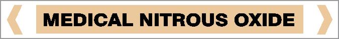 Pipe Marker - GAS - MEDICAL NITROUS OXIDE