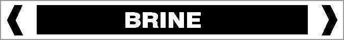 Pipe Marker - OTHER LIQUID - BRINE