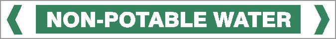 Pipe Marker - WATER - NON POTABLE WATER