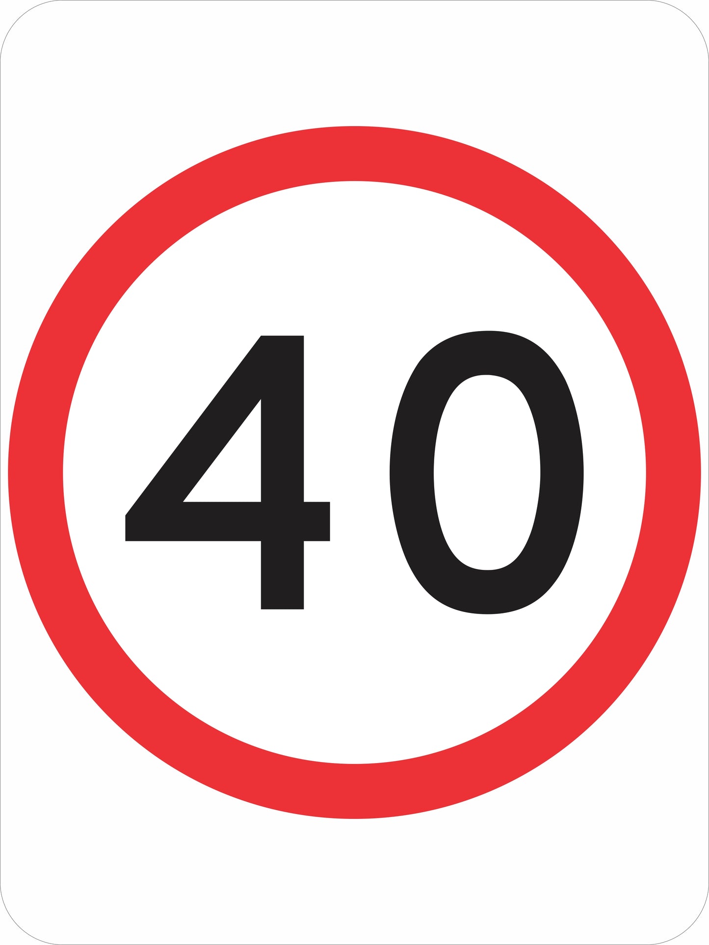 R4-1 Speed Limit (Symbolic)