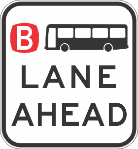 R7-1-1-1n - Bus Lane Ahead