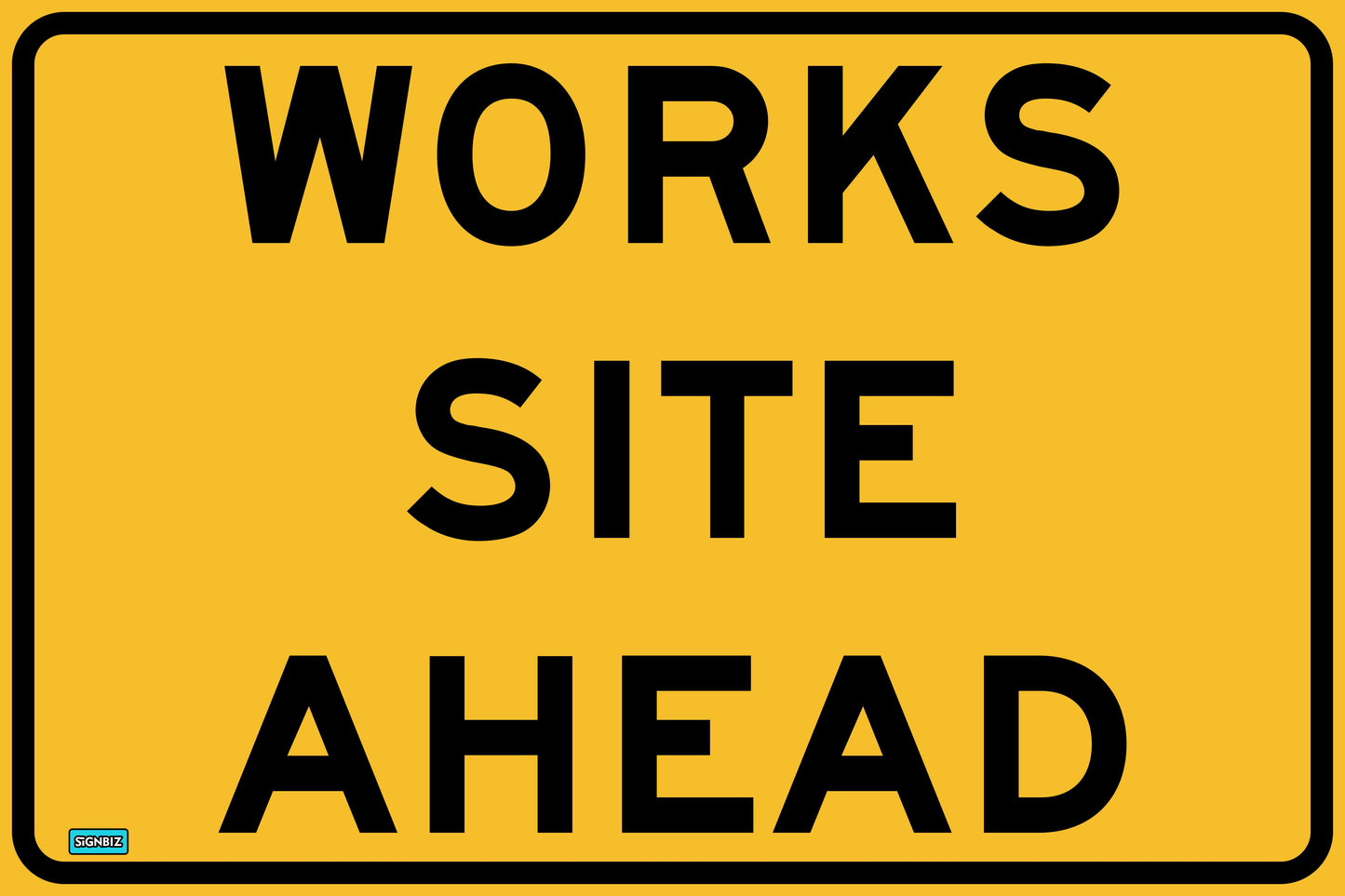 SWING STAND SIGN ONLY - WORKS SITE AHEAD