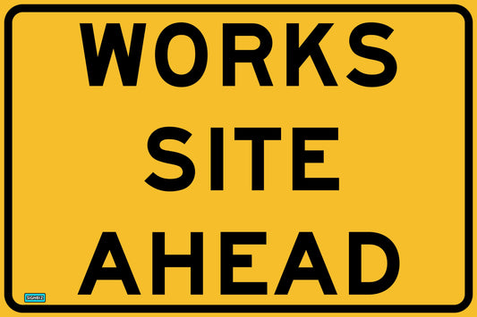 SWING STAND SIGN ONLY - WORKS SITE AHEAD