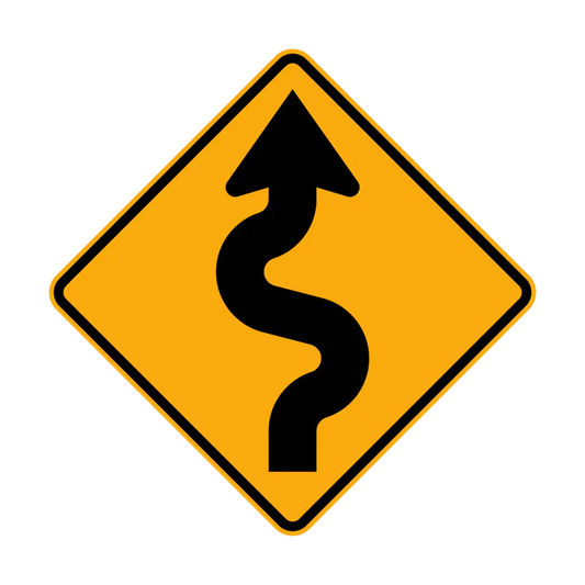 W1-5(R) - Winding Road (Right Symbolic)
