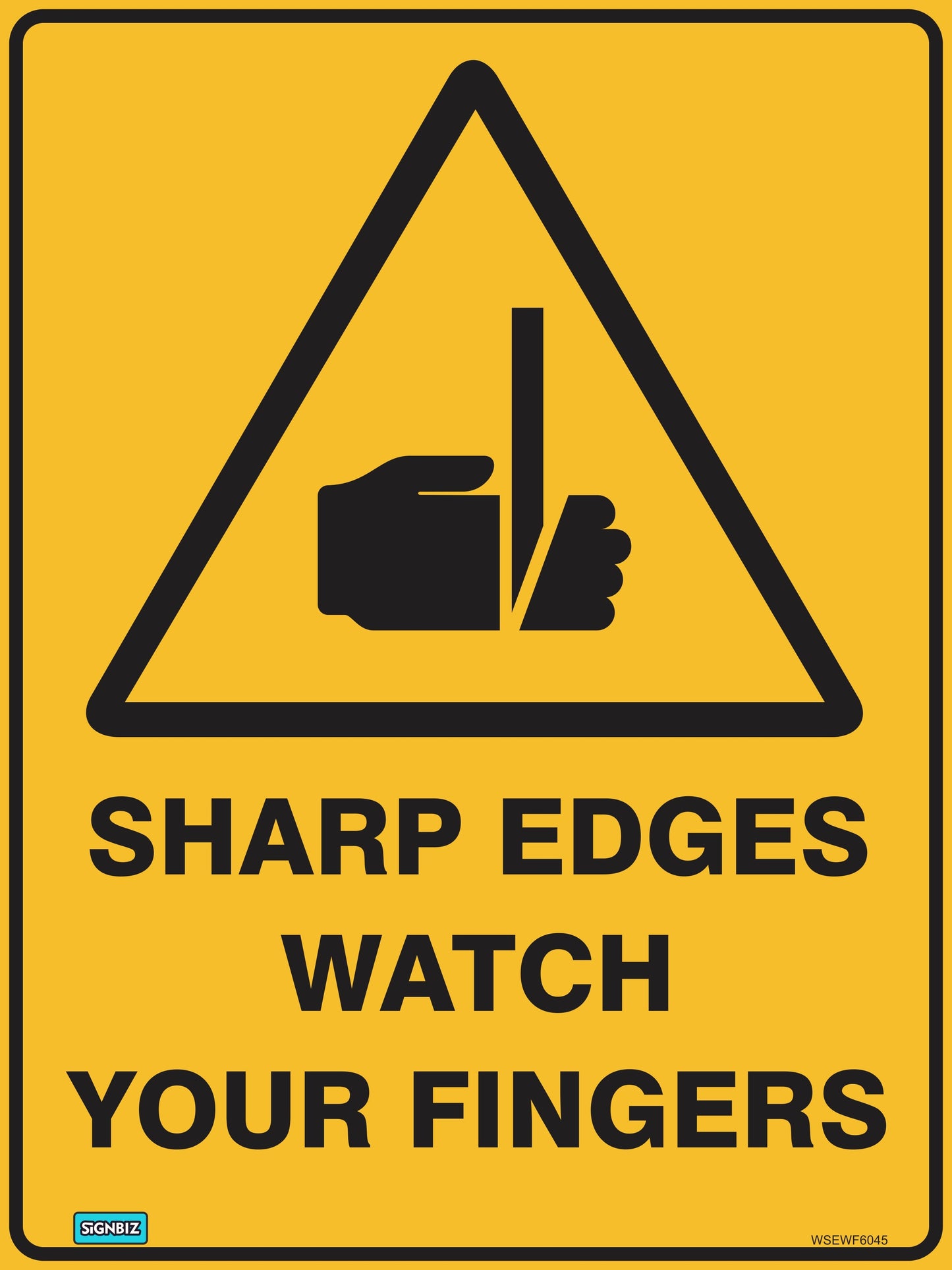 Warning Sharp Edge Watch Fingers